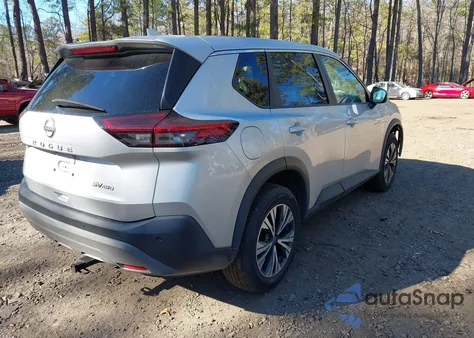 2022 Nissan Rogue Sv Intelligent Awd z USA, uszkodzony, nr VIN 5N1BT3BB3NC674791